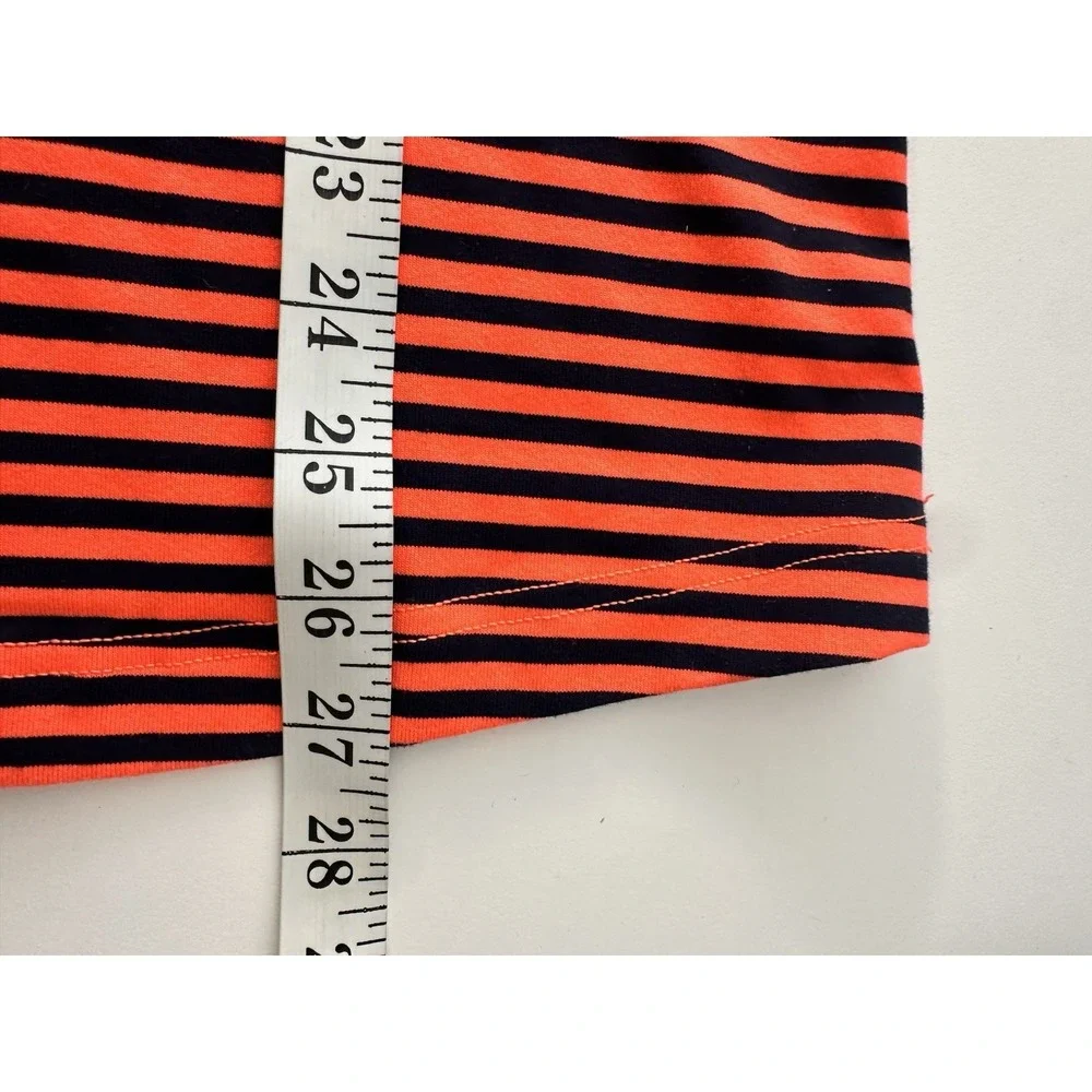 Lululemon‎ Tank Top Women Size 6 Orange Black Classic Stripe Racerback Atheisure
